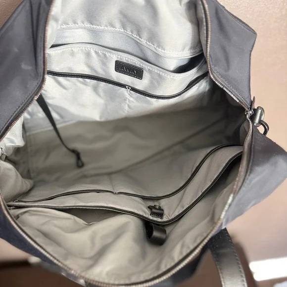 Away The Everywhere Bag Black Nylon Leather Trim Travel Duffel Laptop Commuter - Picture 8 of 12